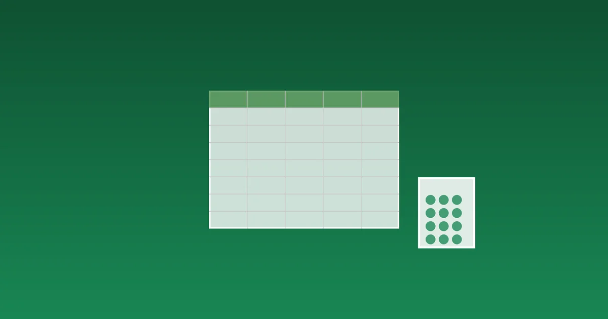Laptop displaying a green Excel spreadsheet for invoice calculation