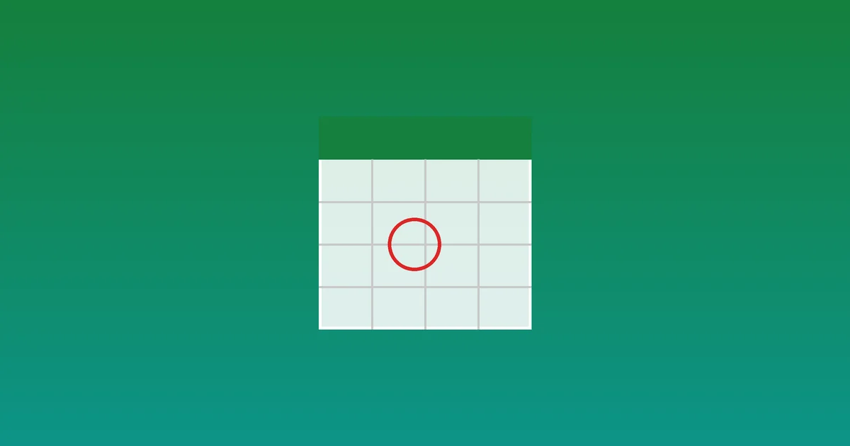 Calendar layout specifying due dates and net payment terms
