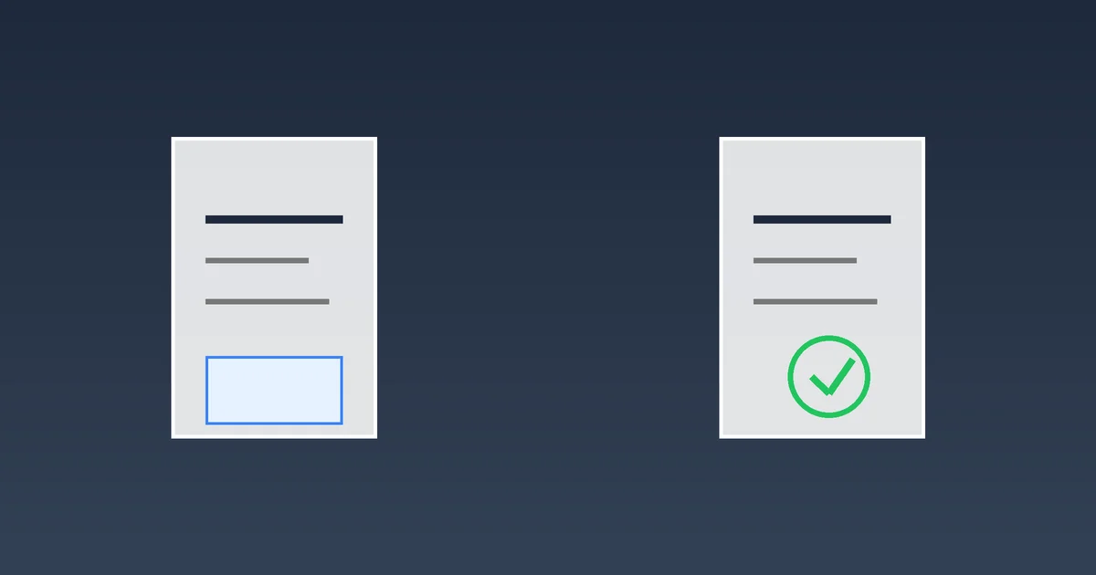Side-by-side comparison of an unpaid invoice document and a paid receipt