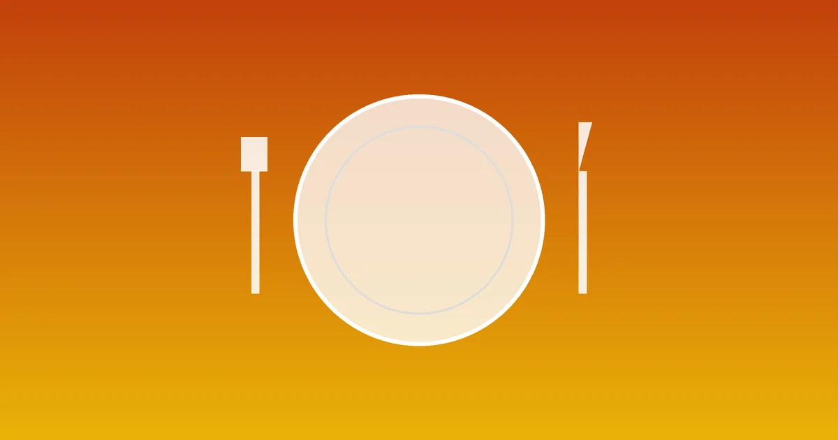 Restaurant table setting with a dining bill displayed on a tablet