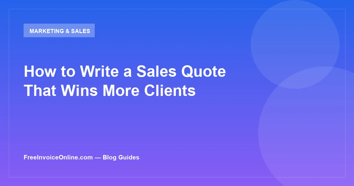 Professional sales quote document with checkmarks representing a signed deal