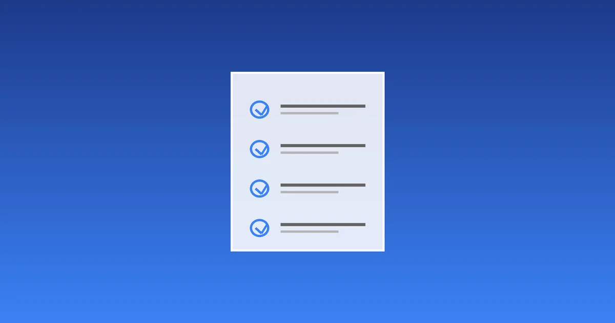 Business checklist pointing out essential details to include in an invoice