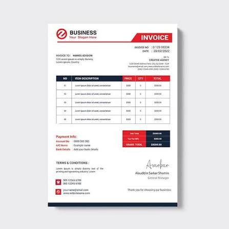 Crimson Pro quotation template preview